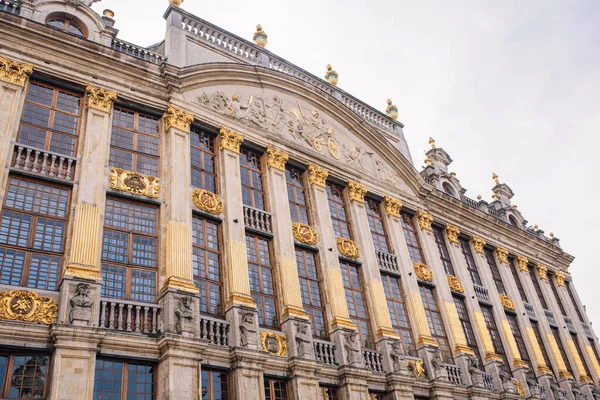Plaza Principal Bruselas Bélgica Día Soleado Patrimonio Humanidad Por Unesco — Foto de Stock