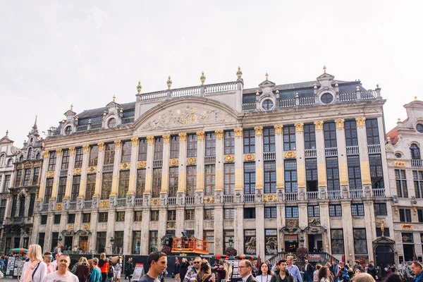 Piazza Principale Bruxelles Belgio Una Giornata Sole Patrimonio Mondiale Dell — Foto Stock