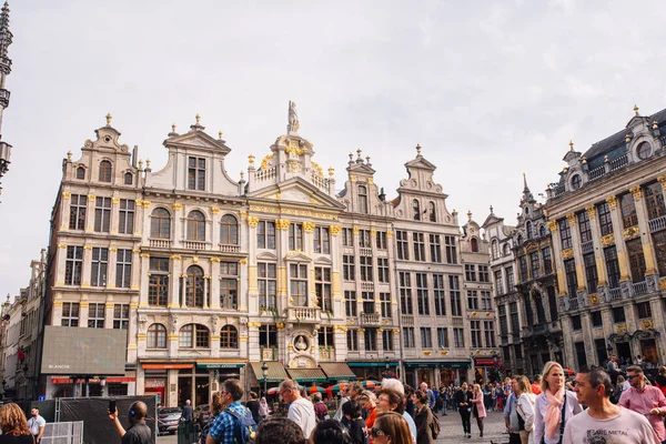 Piazza Principale Bruxelles Belgio Una Giornata Sole Patrimonio Mondiale Dell — Foto Stock