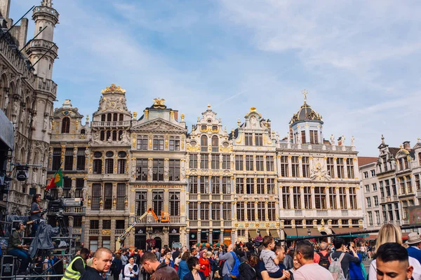 Plaza Principal Bruselas Bélgica Día Soleado Patrimonio Humanidad Por Unesco — Foto de Stock