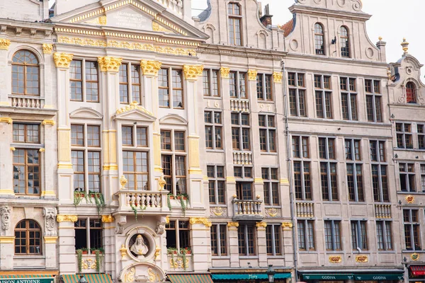 Plaza Principal Bruselas Bélgica Día Soleado Patrimonio Humanidad Por Unesco — Foto de Stock