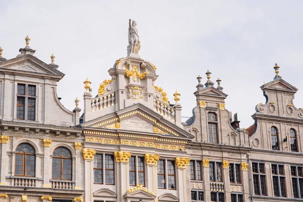 Hoofdplein Van Brussel België Een Zonnige Dag Unesco Werelderfgoed — Stockfoto