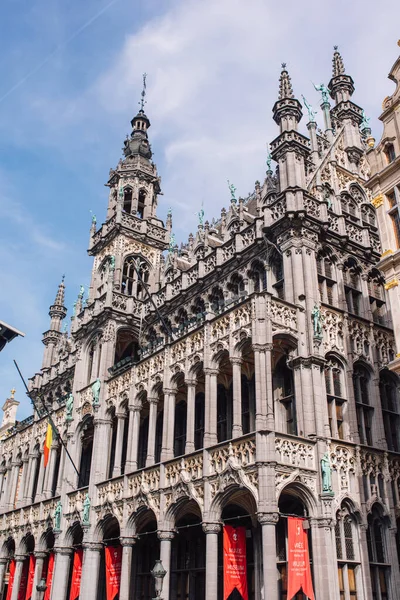 Municipio Bruxelles Bruxelles Sulla Piazza Principale Una Giornata Sole — Foto Stock