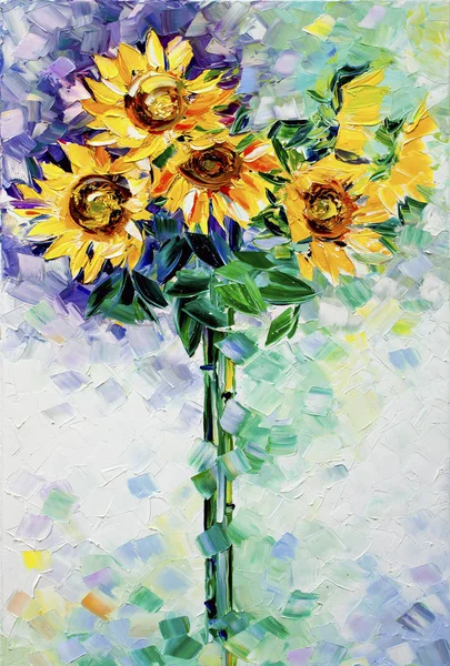 sunflowers oil painting