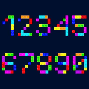 Tetris Digital Uhr Number