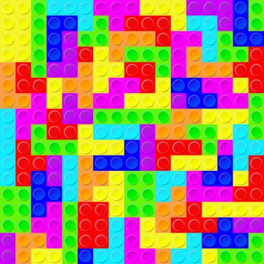 renkli tetris tahta arka plan