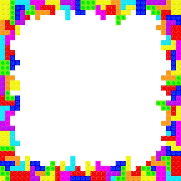 Tetris coloré fond de carte — Image vectorielle