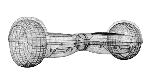 Gyroscooter elettrico isolato — Foto Stock