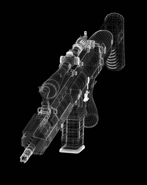 Пулемет автоматический — стоковое фото