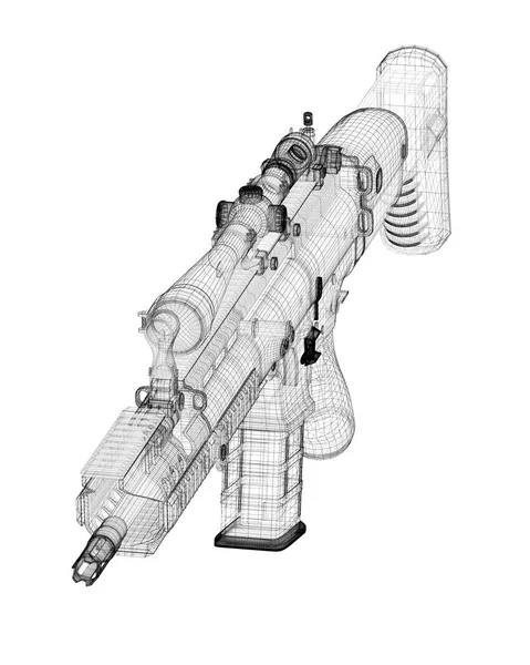 Machine gun automatische — Stockfoto