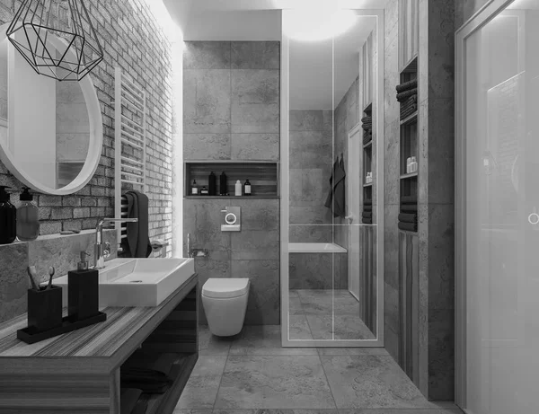 Σύγχρονη σχεδιασμός μπάνιο — Φωτογραφία Αρχείου