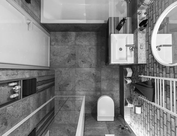 Modern tasarımlı banyo — Stok fotoğraf