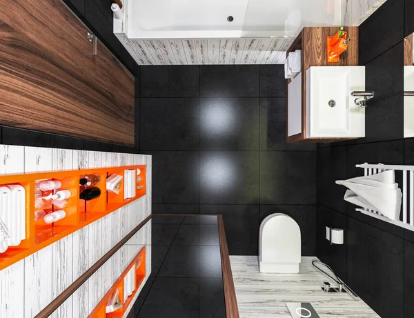 Diseño moderno de un cuarto de baño — Foto de Stock