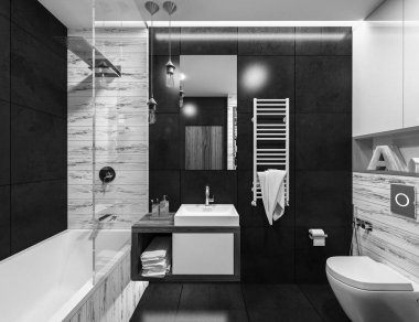 modern tasarımlı banyo