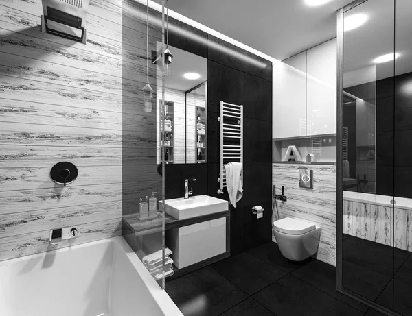 Design moderno di un bagno — Foto Stock