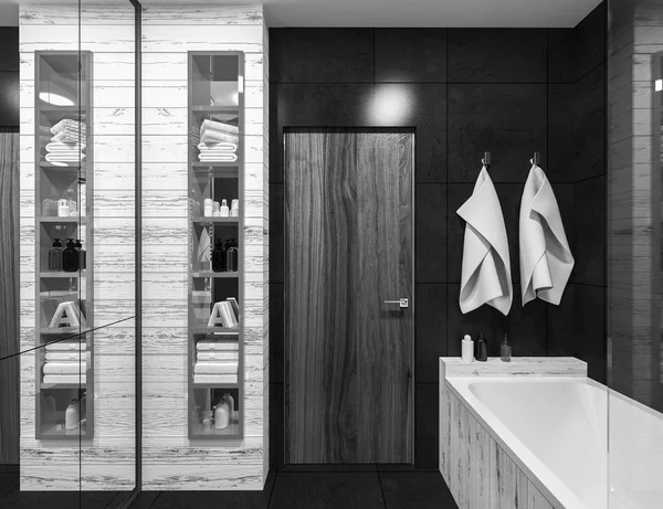 Design moderno di un bagno — Foto Stock