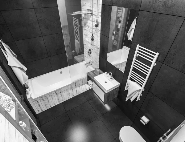Moderne ontwerp van een badkamer — Stockfoto