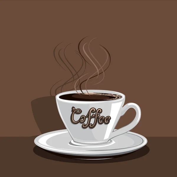 Realistische Kaffeetasse — Stockvektor