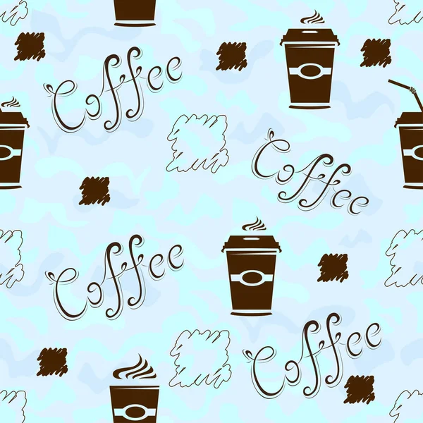 Kop af kaffe mønster – Stock-vektor