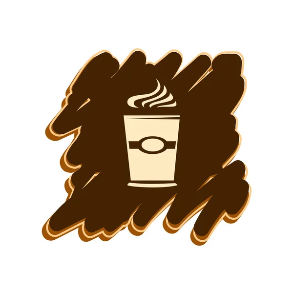 Taza de icono de café — Vector de stock