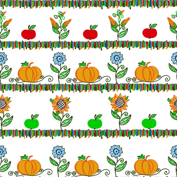 Neşeli illüstrasyon hasat