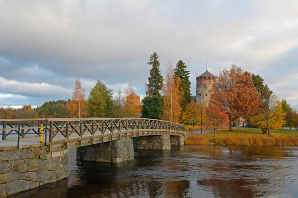 Olavinlinna kasteel in Finland — Stockfoto