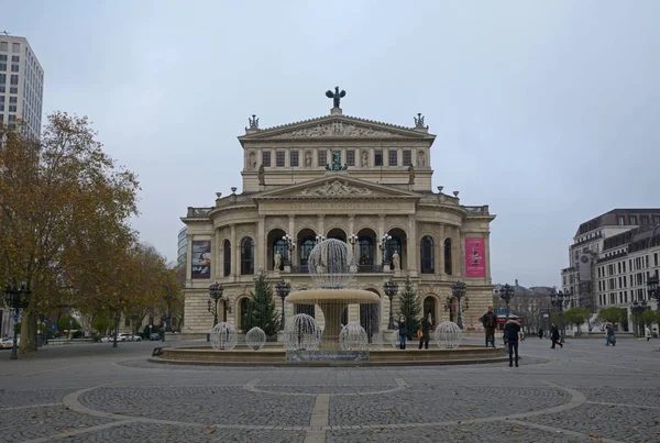 Frankfurt Nad Mohanem Německo Prosince 2017 Alte Oper Koncert Hala — Stock fotografie