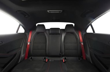 modern spor araba, frontal view yolcu koltuk geri
