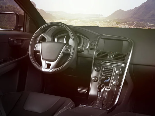Modern car interior — Stock Photo, Image