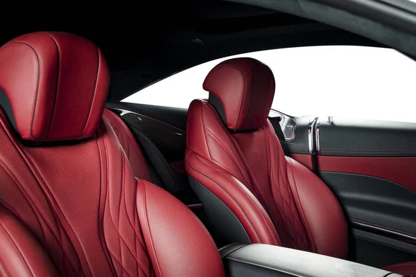 Modern lüks yarış araba kırmızı deri iç