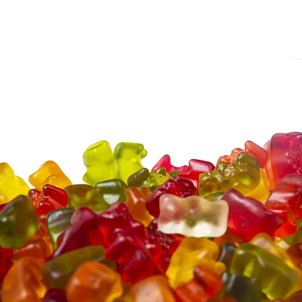 Gummy bear candy background — Stock Photo, Image