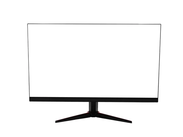 Monitor de ordenador aislado sobre fondo blanco — Foto de Stock