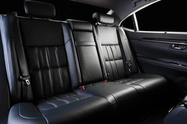 Comfortable perforated leather back seats.