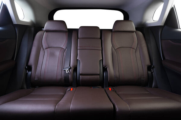 Back Passenger Seats in Modern Luxury Car