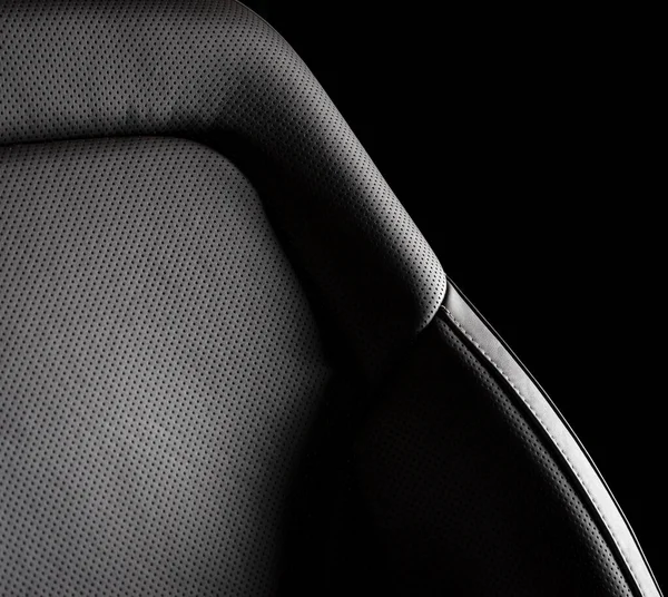 渗透皮革内部 皮革汽车座椅的部分细节 — 图库照片