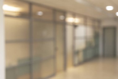 Bulanık ofis iç mekan arka planı, odaklanmamış ofis yeri, bulanık arkaplan, 