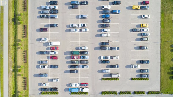 Parking lots top view