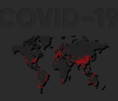 Coronavirus Haritası (Covid-19), Covid 19 dünya haritası doğrulanmış vakalar dünya çapında rapor veriyor