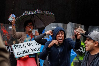 Kolombiya 'da Ulusal Grev Ivan Duque, Bogota Kolombiya' ya Karşı, 21 Kasım 2019