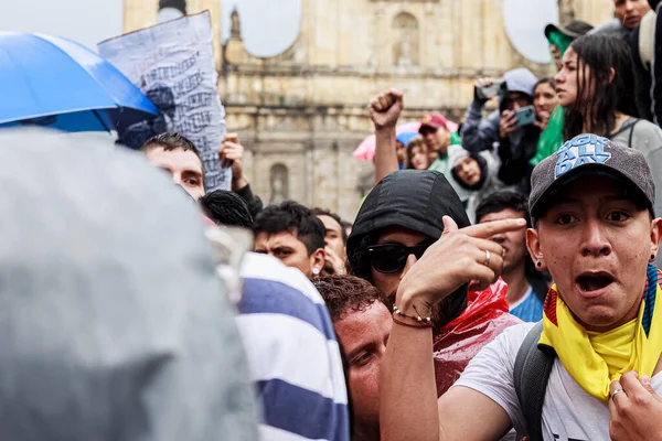 National Strike Kolumbiában Ivan Duque Ellen Bogota Kolumbia 2019 November — Stock Fotó