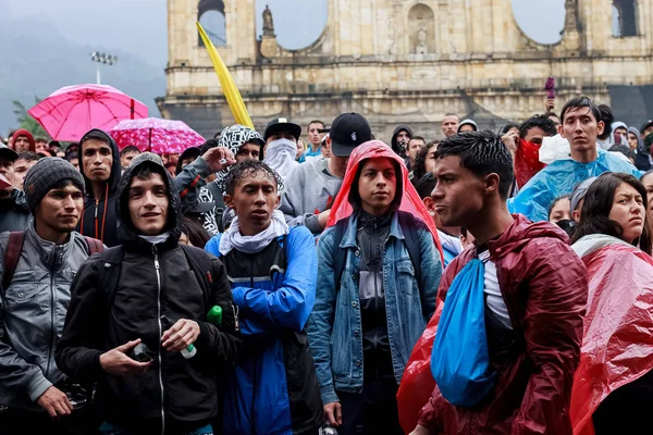 Nationalstreik Kolumbien Gegen Ivan Duque Bogota Kolumbien November 2019 — Stockfoto