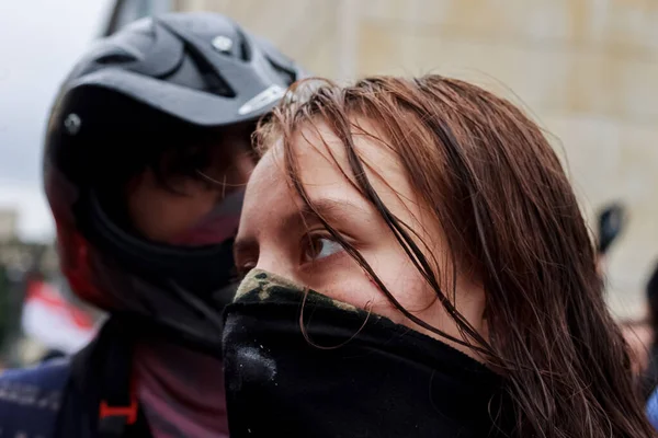 National Strike Colombia Ivan Duque Bogota Colombia November 2019 — Stock Photo, Image