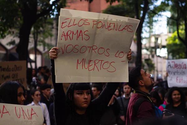 Tüntetések Hatodik Napja Nemzeti Sztrájk Ivan Duque Kormányának Reformja Ellen — Stock Fotó