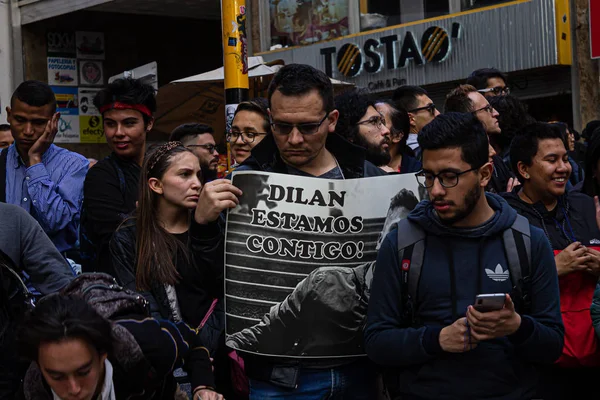 Protestoların Altıncı Günü Ivan Duque Hükümetinin Reformlarına Karşı Ulusal Grev — Stok fotoğraf