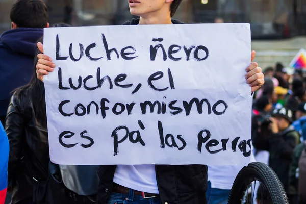 Grève Colombie Contre Travail Les Retraites Les Réformes Économiques Autres — Photo