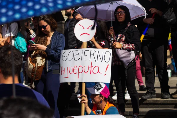 Grève Colombie Contre Travail Les Retraites Les Réformes Économiques Autres — Photo