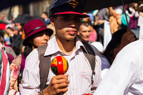 Streik Kolumbien Gegen Arbeits Renten Wirtschafts Und Andere Reformen Der — Stockfoto