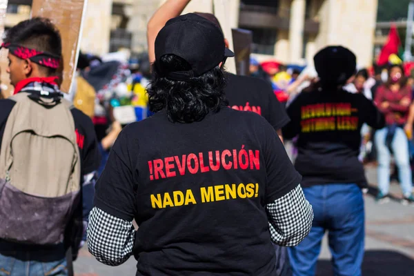 Greve Colômbia Contra Reformas Trabalhistas Previdenciárias Econômicas Outras Governo Ivan — Fotografia de Stock