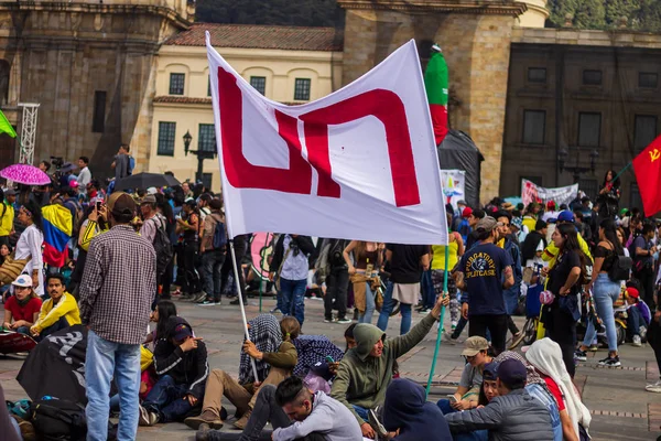 Kolombiya Aralık 2019 Ivan Duque Bogota Kolombiya Hükümetinin Emeklilik Ekonomik — Stok fotoğraf