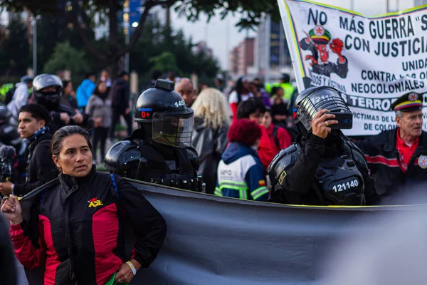 Greve Paz Reconciliação Centro Memória Contra Trabalho Pensão Reformas Econômicas — Fotografia de Stock